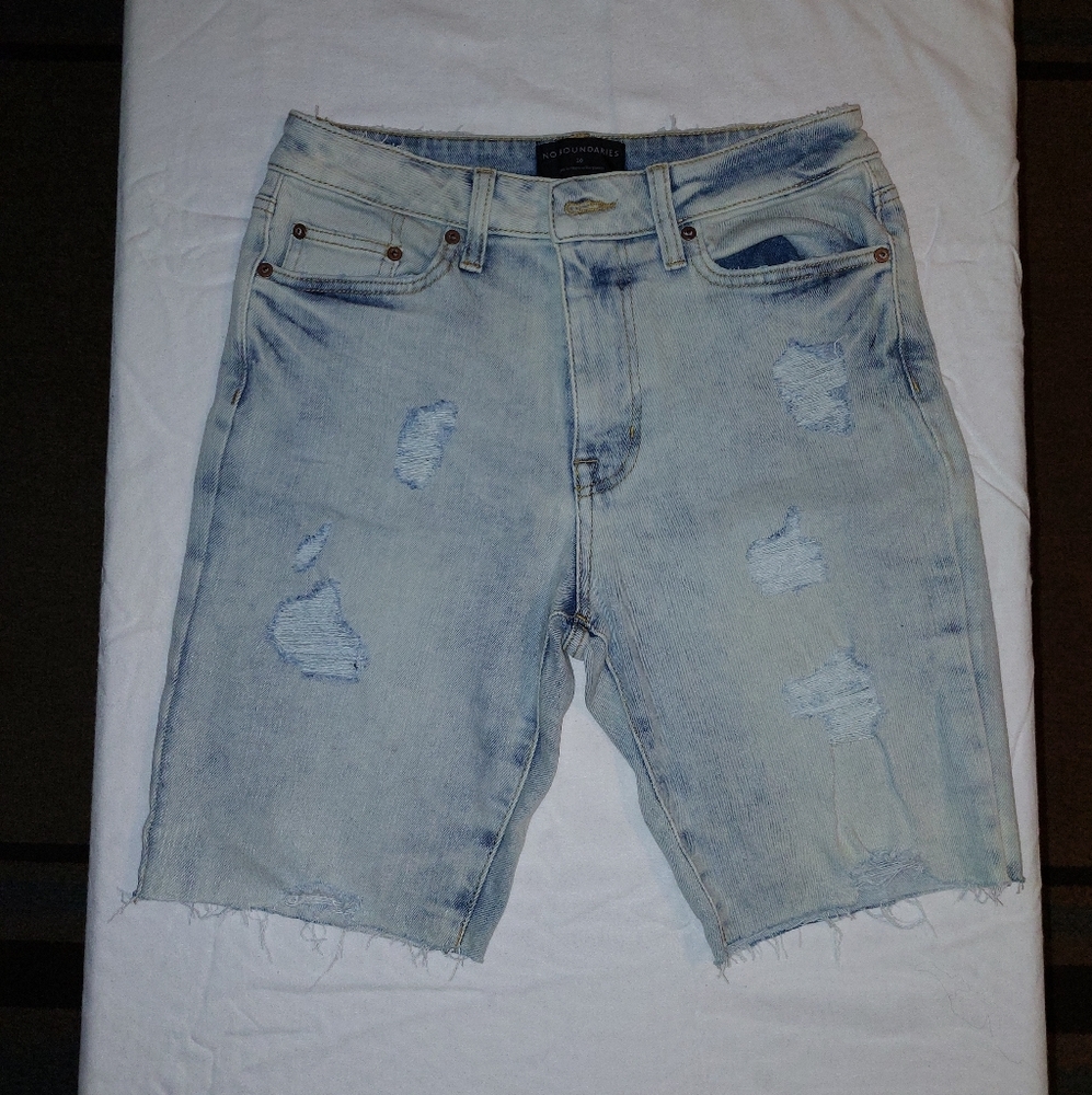 No Boundaries Ripped Jean Shorts